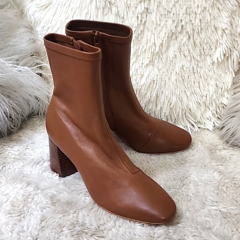 Loeffler Randall Brown Ankle Boots - Picture 8 of 12